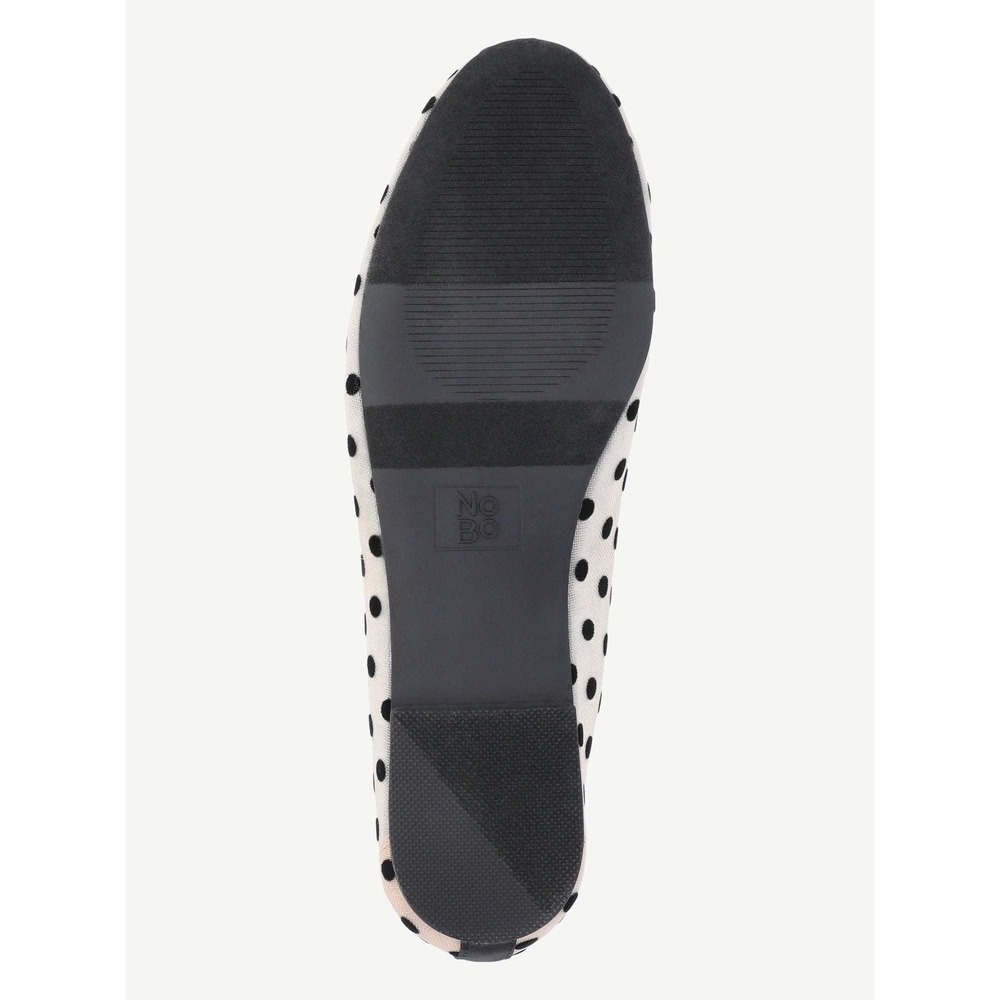 No Boundaries Mesh Flat Women Polka Dot Black White Ballet Slip On Shoe Size 7 - Picture 6 of 8